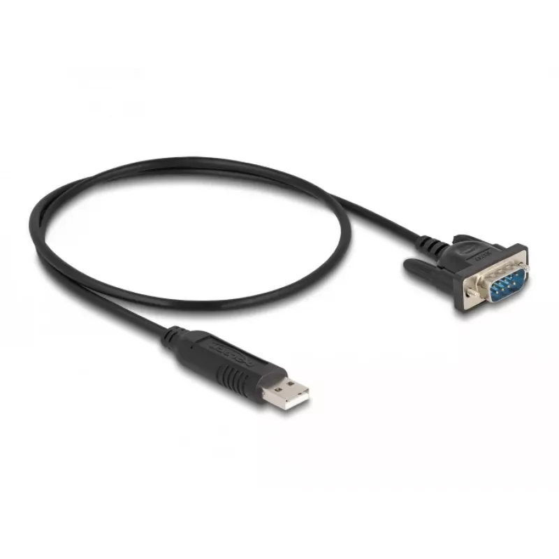 DeLOCK USB 2.0 į nuoseklųjį RS-232 adapteris 50 cm FTDI juodas