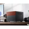 Jonsbo N4 Microtower korpusas juodas patvarus plieninis kompaktiškas PC korpusas