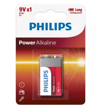 Vienkartinė baterija Philips Power Alkaline Battery 6LR61P1B/10