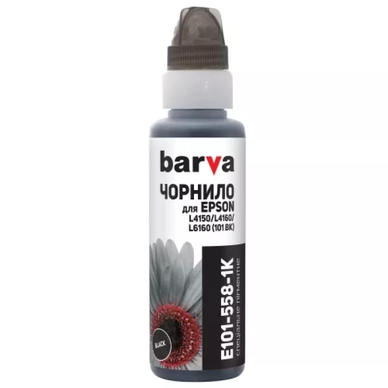 Suderinamas Barva Epson 101 BK (C13T03V14A) (E101-558-1K) rašalo papildymo buteliukas, juodas