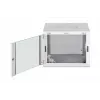 Ant sienos montuojama 19 colių stovo spinta DIGITUS Dynamic-N DN-37106 — 9U, 600x600 mm, IP20, raktinis užraktas