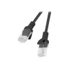 Tinklo kabelis LANBERG PCU5-10CC-0500-BK Cat5e U/UTP RJ-45 — 5 m, juodas, CCA laidininkas