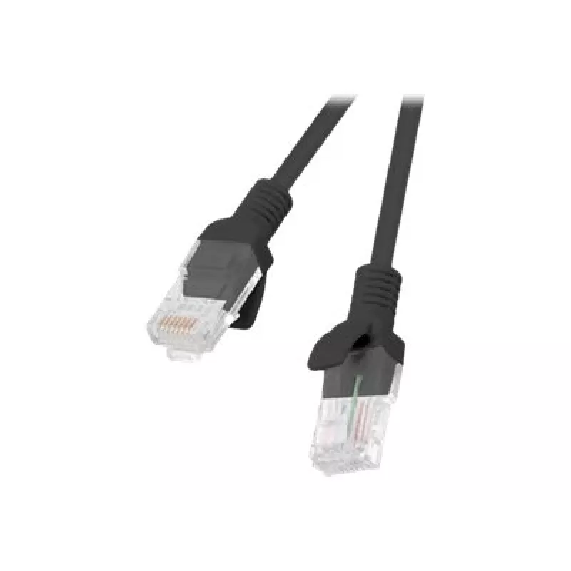 Tinklo kabelis LANBERG PCU5-10CC-0500-BK Cat5e U/UTP RJ-45 — 5 m, juodas, CCA laidininkas