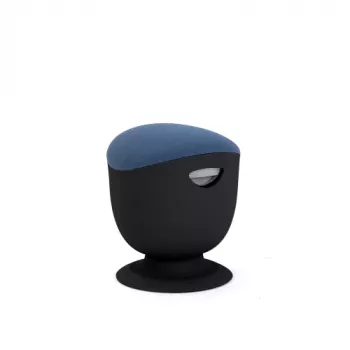 Up Up Seul ergonominis balansinis taburetė juoda, D47 mėlynas audinys