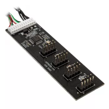 USB šakotuvo plokštė Kolink USB 2.0 su 60 cm USB ir Molex kabeliu