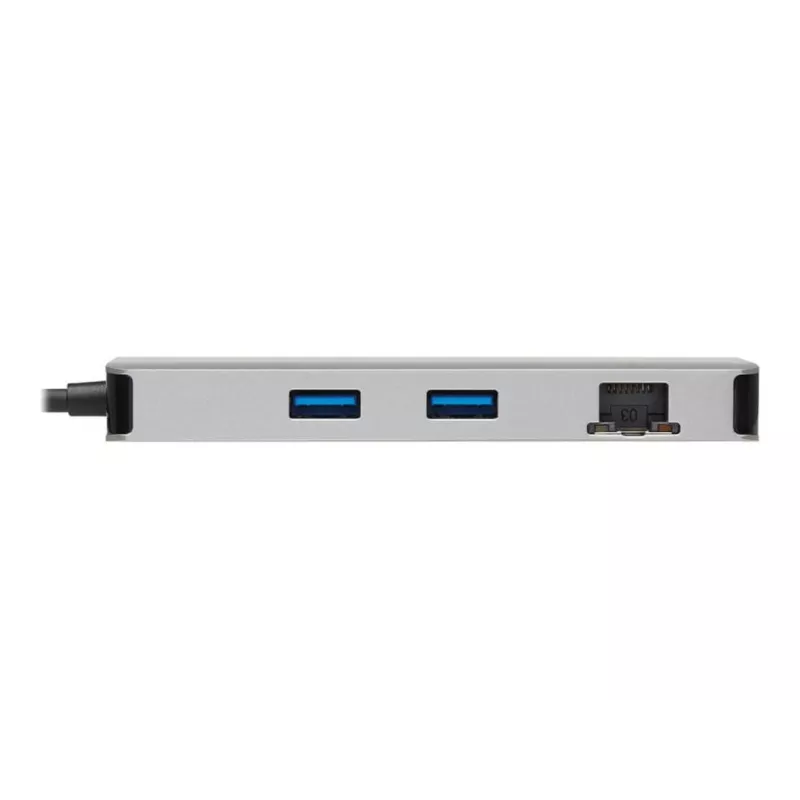 Eaton Tripp Lite USB-C Dock, Dual Display - 4K 60 Hz HDMI, USB 3.2 Gen 1, USB-A Hub, GbE, Memory Card, 100W PD Charging, Gray - docking station - USB-C - 2 x HDMI - 1GbE (U442-DOCK