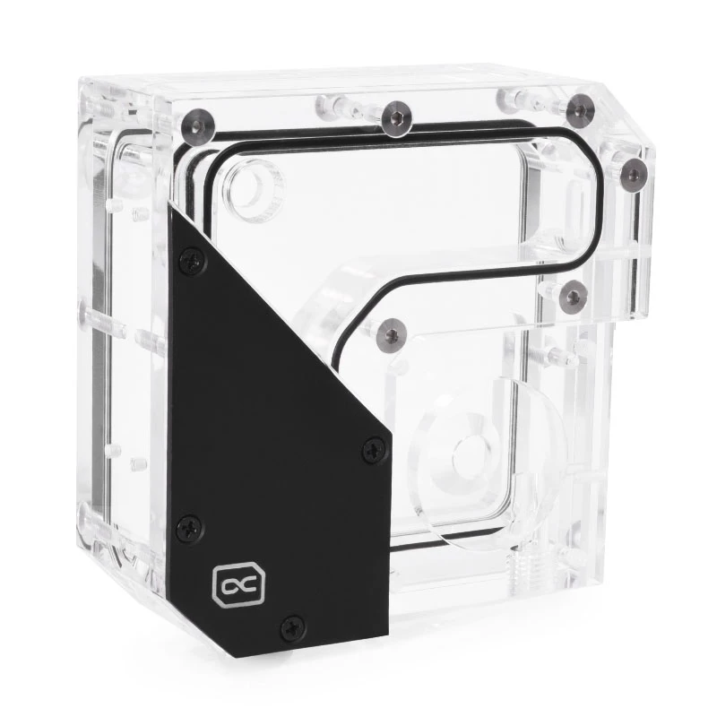 Rezervuaras Alphacool 15075 akrilas juodas permatomas 120mm