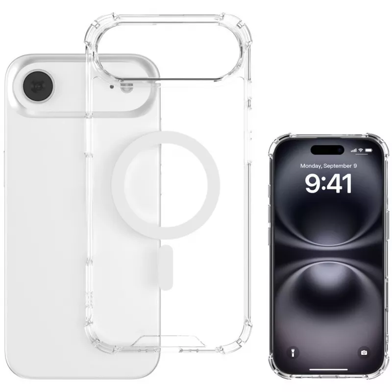 4smarts Ibiza rėmelio dėklas, skirtas Apple iPhone 17 Air 16,8 cm, permatomas
