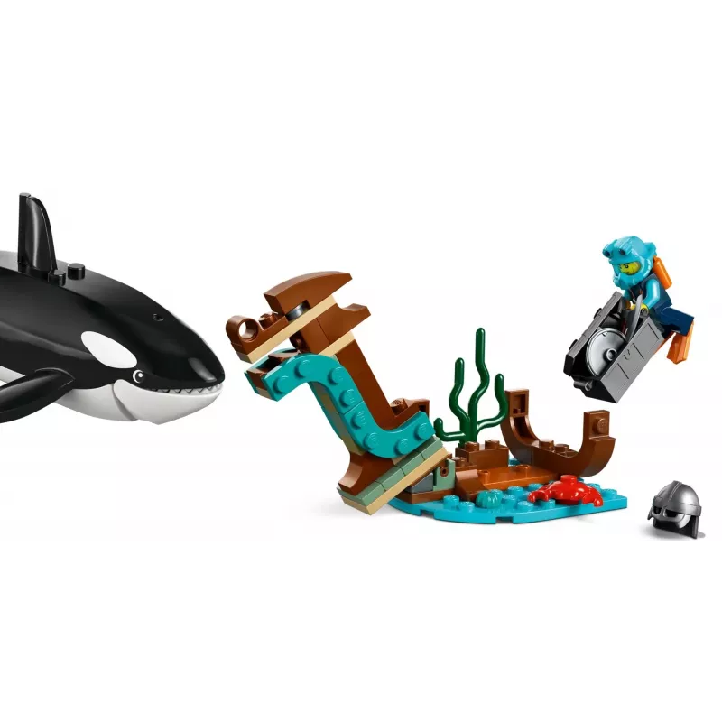 Konstravimo žaislas LEGO City Arkties tyrinėjimo laivas 60368 — 815 dalių, 7+ metų, yra 4 minifigūrėlės