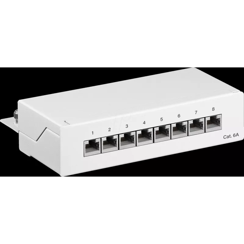 Goobay 62067 - RJ45 - Cat6a - 22/26 - White - Rack Installation - 1U (62067)