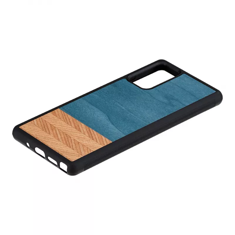 man and wood Galaxy Note 20 džinsinio stiliaus juodas išmaniojo telefono dėklas — apsauginis džinsinio stiliaus dangtelis