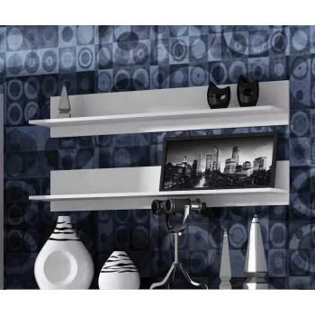 Cama komplektas of two shelves 125cm SOHO baltas matinis