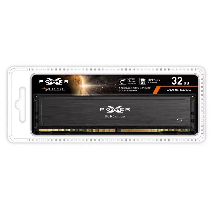 DDR5 atminties modulis Silicon Power XPOWER Pulse 32GB 6000MHz 1,35V ECC XMP 3.0 unbuffered