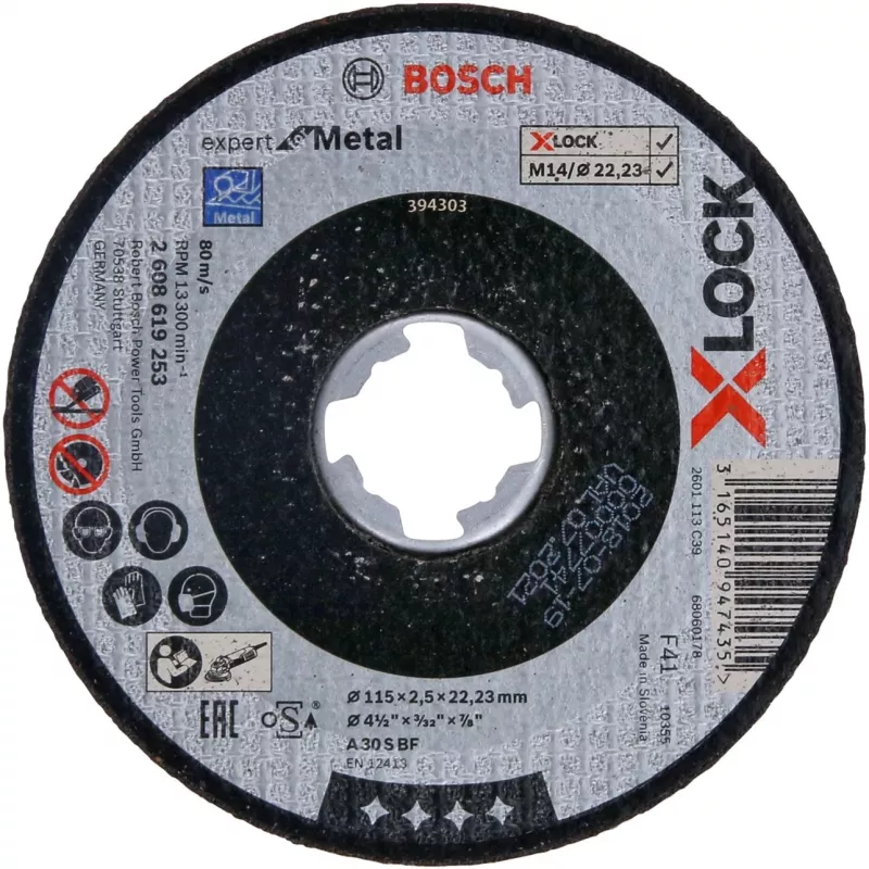 Bosch 2 608 619 253 deimantinis diskas 11,5 cm ištisinio krašto deimantinis diskas