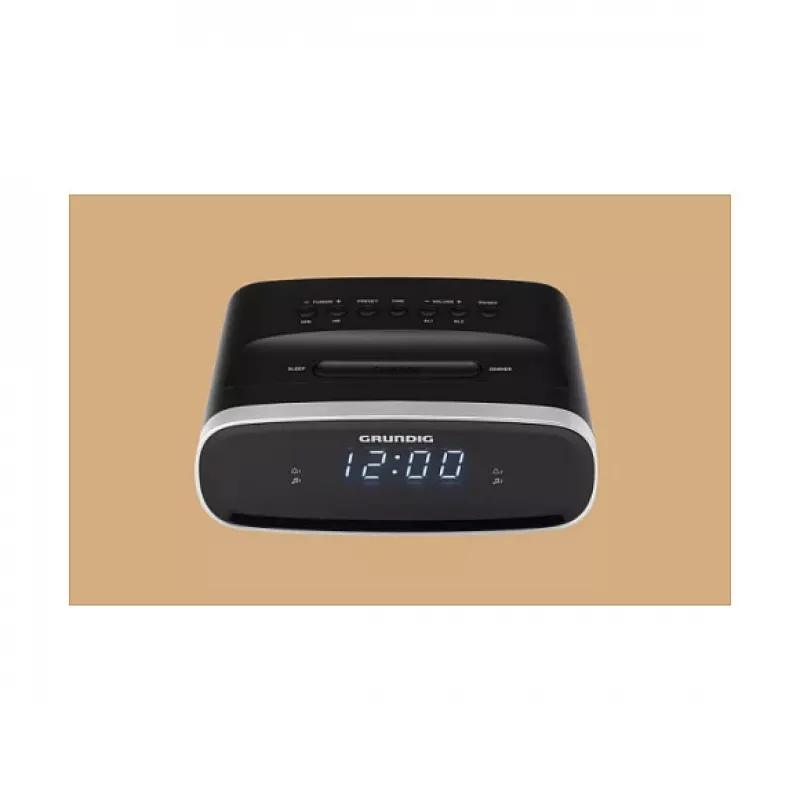 Grundig GPR1230 laikrodinis radijas, juodas