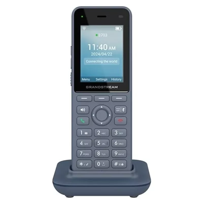 Grandstream Networks WP8256 IP telefonas antracito spalvos 3 linijos LCD Wi-Fi