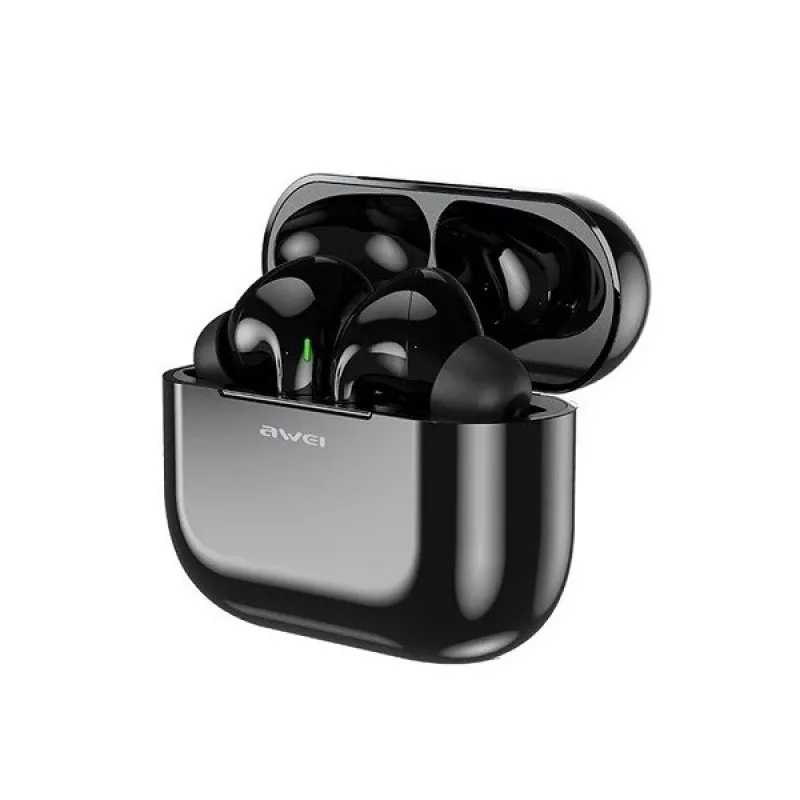 AWEI Bluetooth 5.0 T29 TWS ausinės + įkrovimo stotelė juoda/juoda