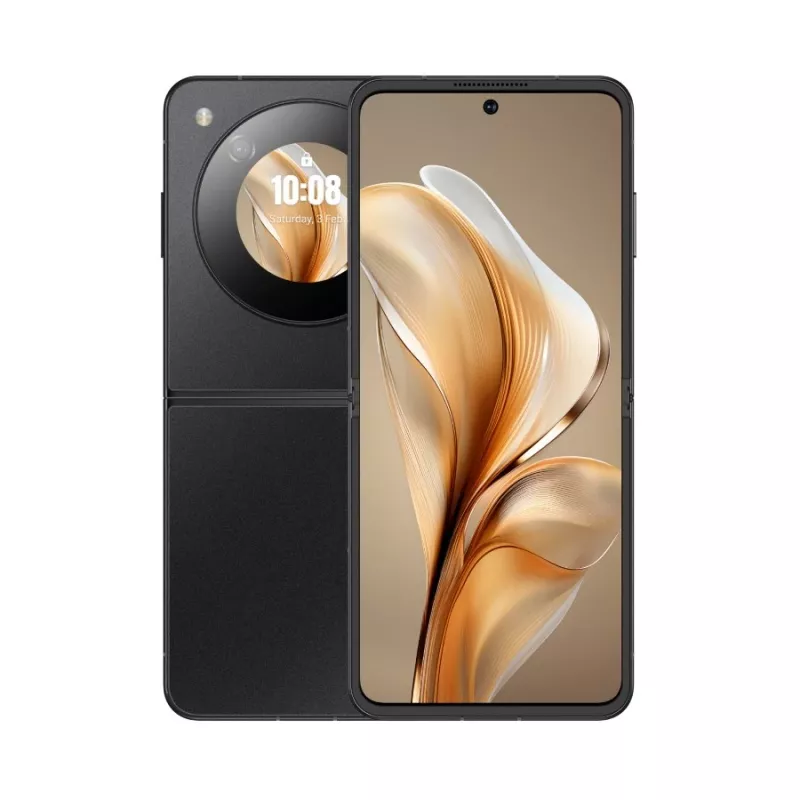 Išmanusis telefonas NUBIA Flip rinkinys (auksinis) su dėklu, ausinėmis ir aušintuvu