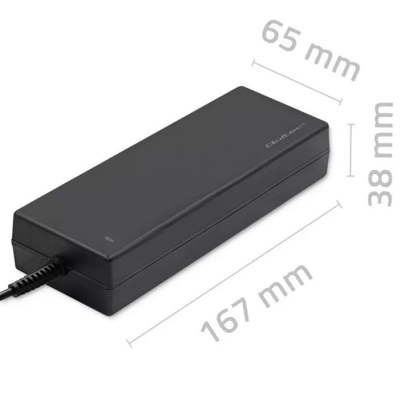Qoltec 120W stalinis maitinimo blokas | 12V | 10A | 5.5*2.5 | + maitinimo laidas