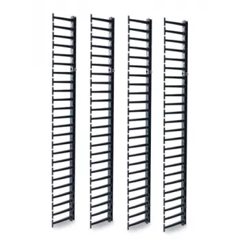 APC NetShelter kabelių tvarkymas, vertikalus kabelių tvarkiklis, skirtas NetShelter SX tinklo spintoms 48U, 4 vnt. rinkinys, 250 x 2045 x 170 mm