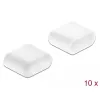 DeLOCK USB Type-C dulkių dangtelis, kištukinis, 10 vnt., baltos spalvos