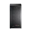 Montech X5M (B) Micro Tower PC korpusas — Micro‑ATX/Mini‑ITX, 3x120mm priekyje, 1x120mm gale, palaiko ATX PSU, 2x3.5 colio + 4x2.5 colio, juoda
