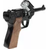 Metalinis žaislinis policijos revolveris Gonher 8 šūvių, metalinė konstrukcija, modelis 258441