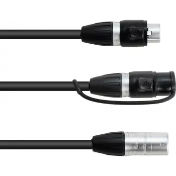 Adapter kabelis EUROLITE 30227869 IP XLR 3‑pin Male to 2× IP XLR 3‑pin Female