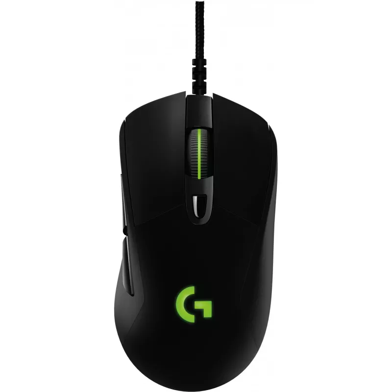 G G403 Prodigy žaidimų pelė, dešinė, optinė, USB Type-A, 12000 DPI, 1 ms, juoda