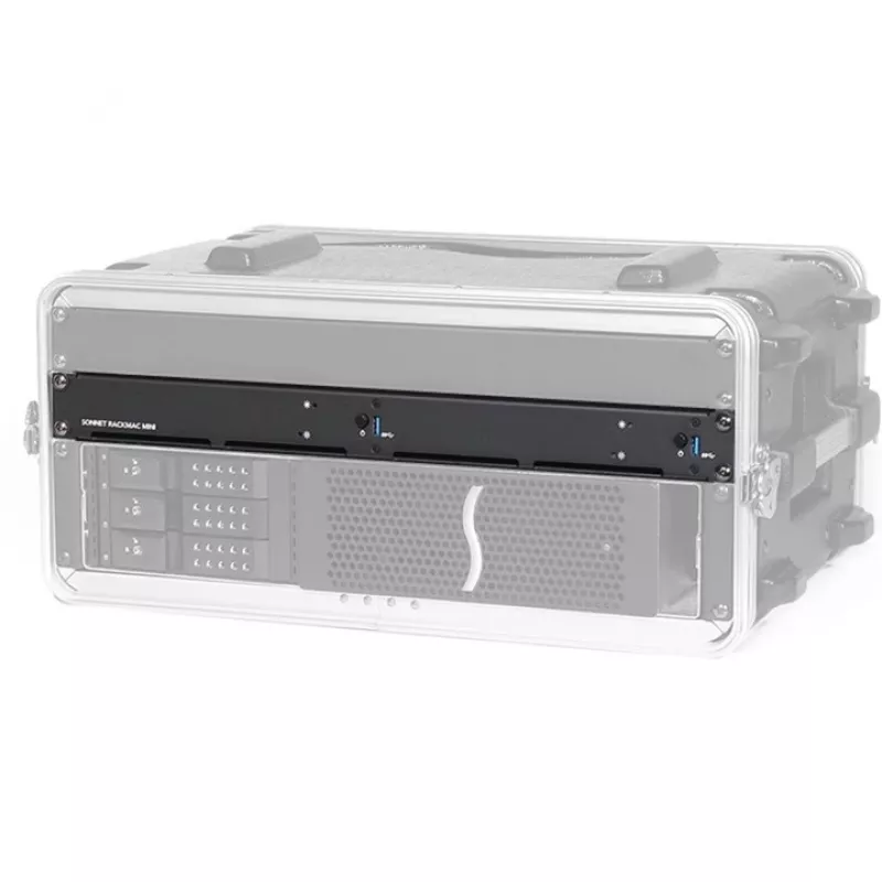 Sonnet RackMac mini 1U tvirtinimo rinkinys, juodas