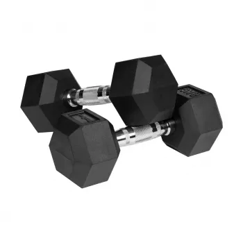 REBEL ACTIVE guma dengti ketaus hanteliai 2x8 kg
