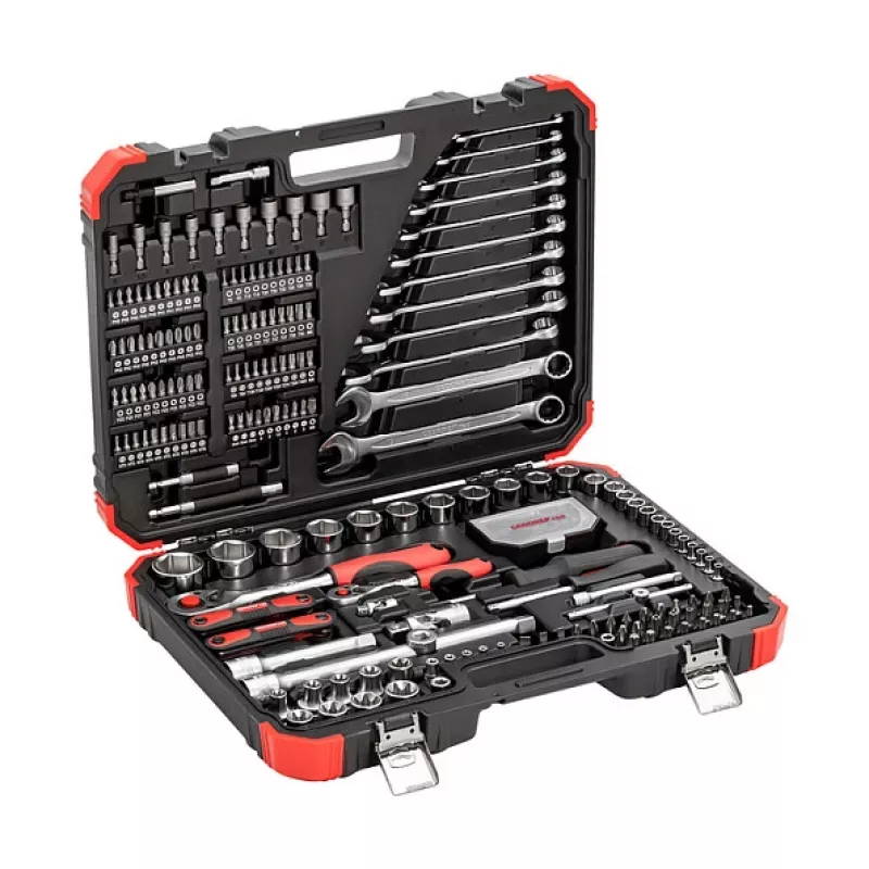 Raktų rinkinys Gedore R46003232, 232 vnt., 1/4 colio ir 1/2 colio pavara