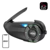Motociklo domofonas EJEAS Q8 Bluetooth šalmo komunikatorius ilgo nuotolio domofonas