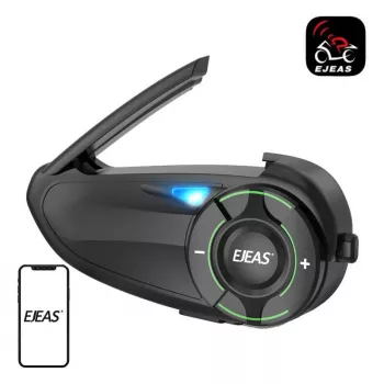 Motociklo domofonas EJEAS Q8 Bluetooth šalmo komunikatorius ilgo nuotolio domofonas