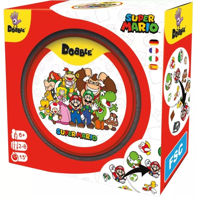 Dobble Super Mario, kortų žaidimas
