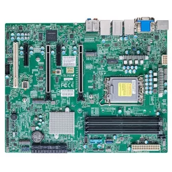 Supermicro - X13SAE-F - Pagrindinė plokštė - ATX - LGA1700 lizdas - W680 mikroschemų rinkinys USB 3.2 Gen 1 USB 3.2 Gen 2 USB-C Gen 2x2 Gigabit LAN 2.5 Gigabit LAN Integruota grafika HD garsas