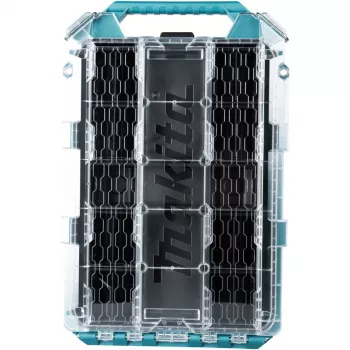 MAKTRAK Organizer Flat M, įrankių dėžė mėlyna/skaidri, skaidrus dangtis