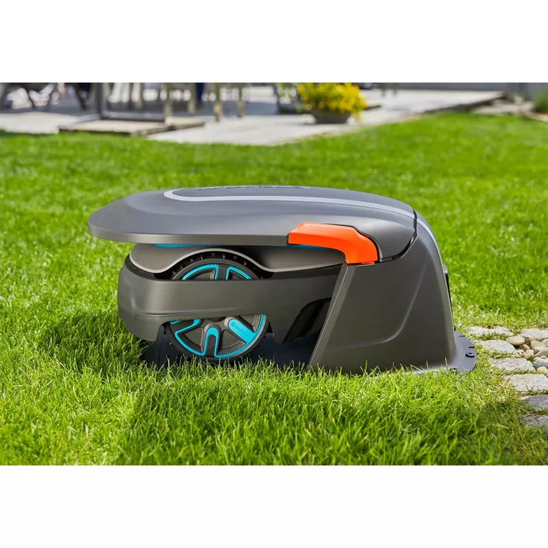 Garažas robotinei vejapjovei, pastogė Pilka/turkio, skirta SILENO life, SILENO city