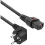 ACT maitinimo laidas CEE 7/7 kištukas (kampinis) - C13 IEC Lock juodas 2 m, EL182S