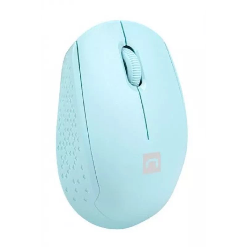 Belaidė abiem rankoms tinkama pelė NATEC STORK — Bluetooth + USB Type-A, 1600 DPI, 3 mygtukai, šviesiai mėlyna