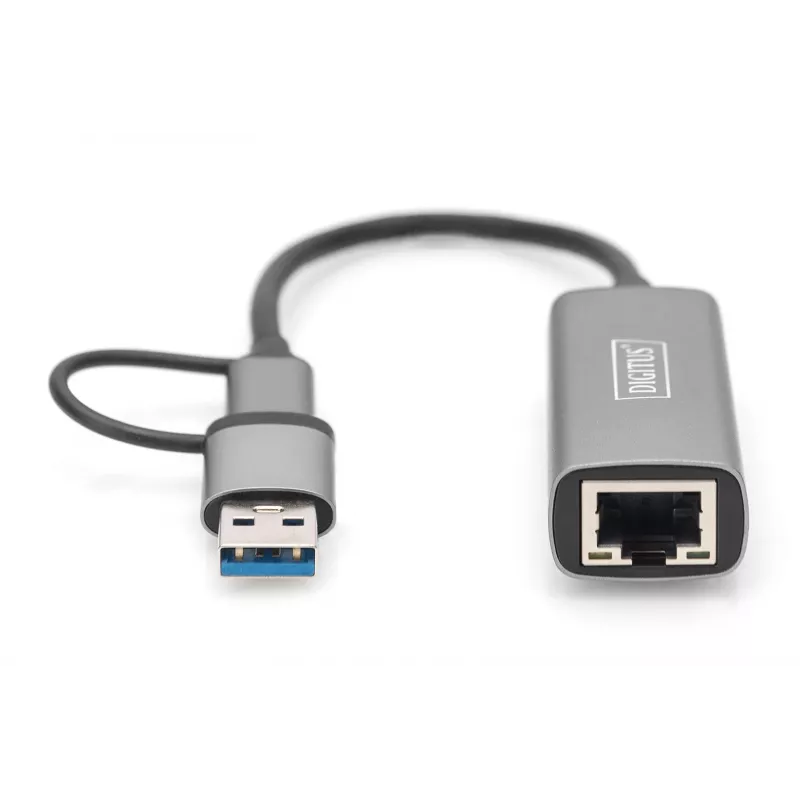 USB Type-C Gigabit eterneto adapteris Digitus DN-3028