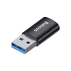 Adapter Baseus Ingenuity USB Type-A (lizdas) į USB Type-C (kištukas) 10 Gbit/s, juodas, 14×22×8 mm