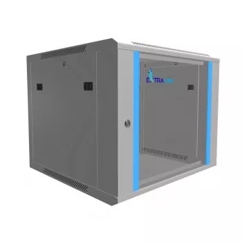 Extralink spintelė Rack 9U 600x600 pilka, montuojama ant sienos