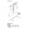 Sieninis gartraukis Bosch DWK65DK20, 590×325×690 mm, 550 m³/h, 3 greičiai, 62 dB, baltas, aliuminio riebalų filtras