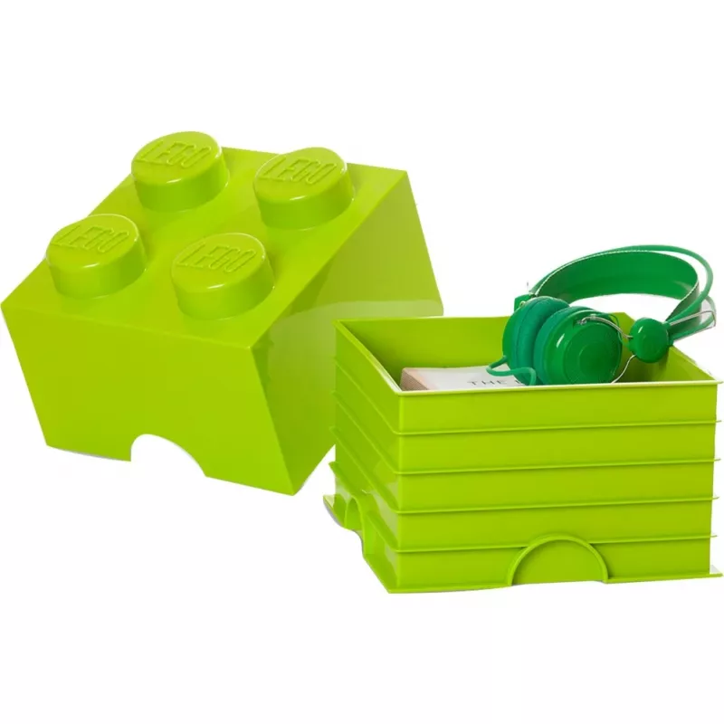 LEGO Storage Brick 4 Light Green, Storage Box Green