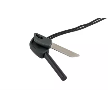 Žiebtuvėlis Wildo Fire-Flash Pro Large, kibirkštinis, avarinis ugnies įžiebiklis, fero cerio lydinys, 76,2 mm, 29 g, juodas