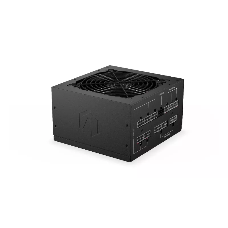 Maitinimo blokas ENDORFY Supremo FM6 850 W, 24 kontaktų ATX, visiškai modulinis, 80 PLUS Gold, 120 mm ventiliatorius, juodas