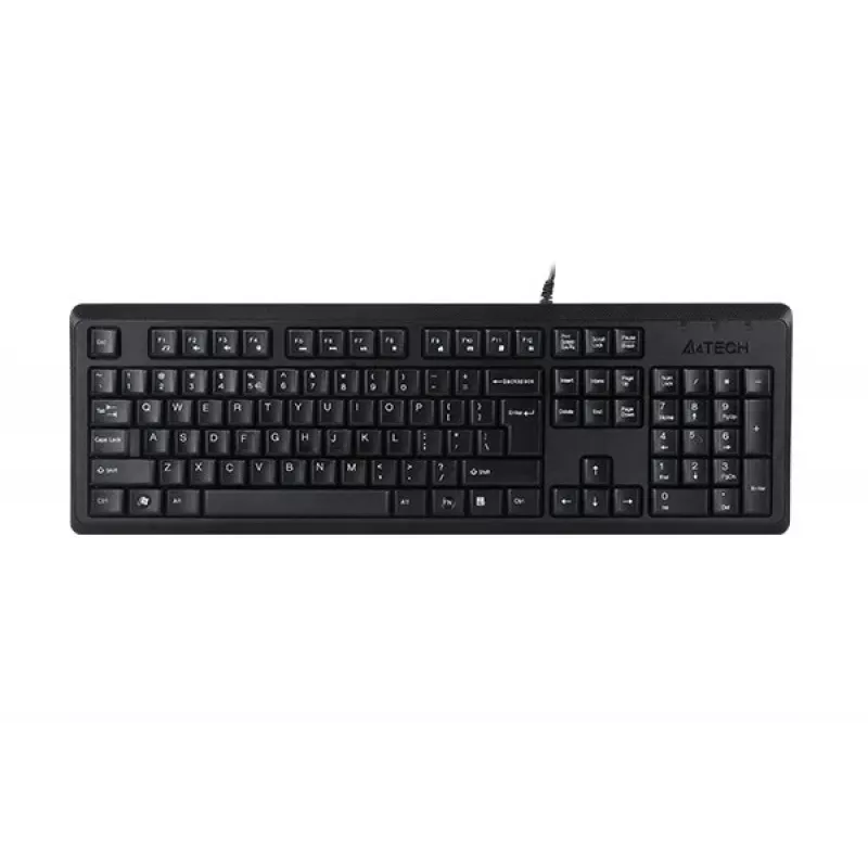A4Tech KR-92 klaviatūra universali USB QWERTY anglų juoda