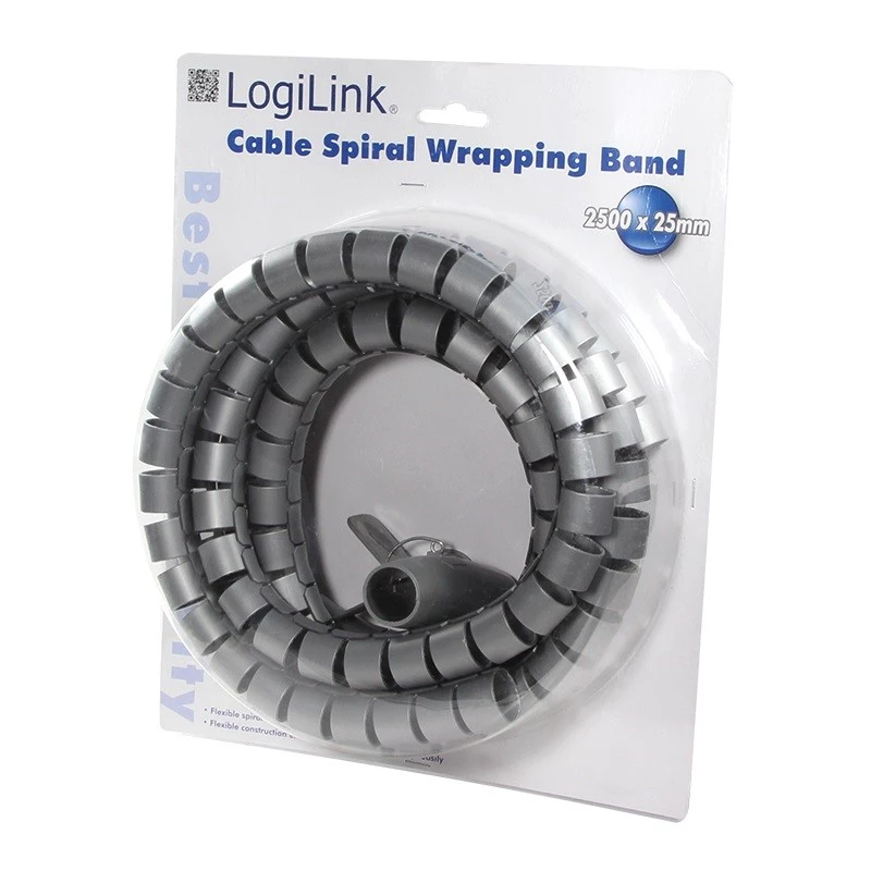 Kabelių raištis LogiLink KAB0013 Sidabrinis 2500 mm
