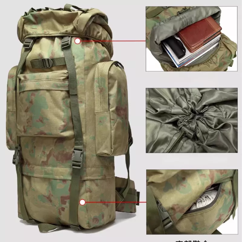 Kuprinė Extralink Tactical Military Camouflage 65L